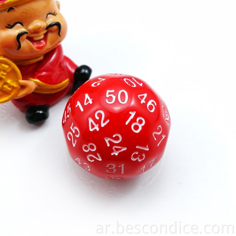 Polyhedral Dice 50 Sided Gaming Dice 1